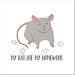 My Rat Ate My Homework! Posters and Art